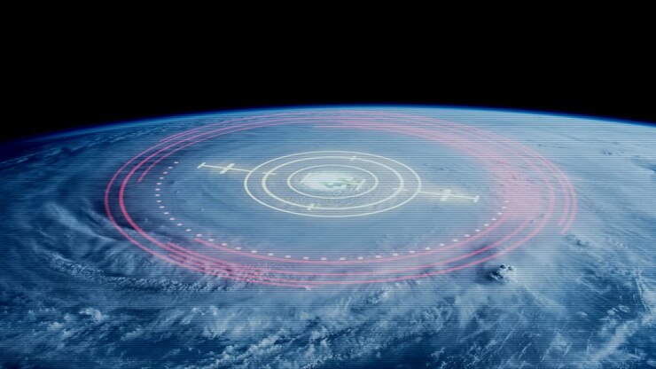 4K Hurricane Tracking Concept.