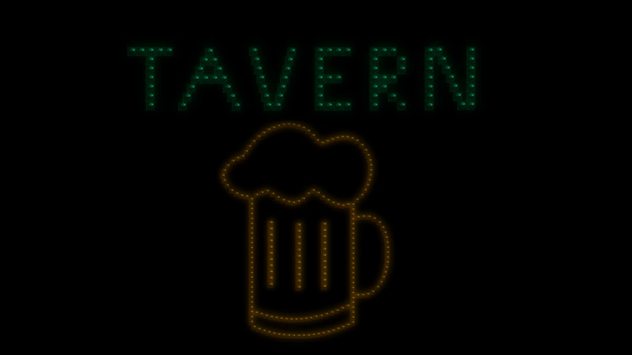 logotipo de la luz de la taberna