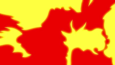 gran pared de fuego marco de dibujos animados animación 4k 2d dibujado a mano