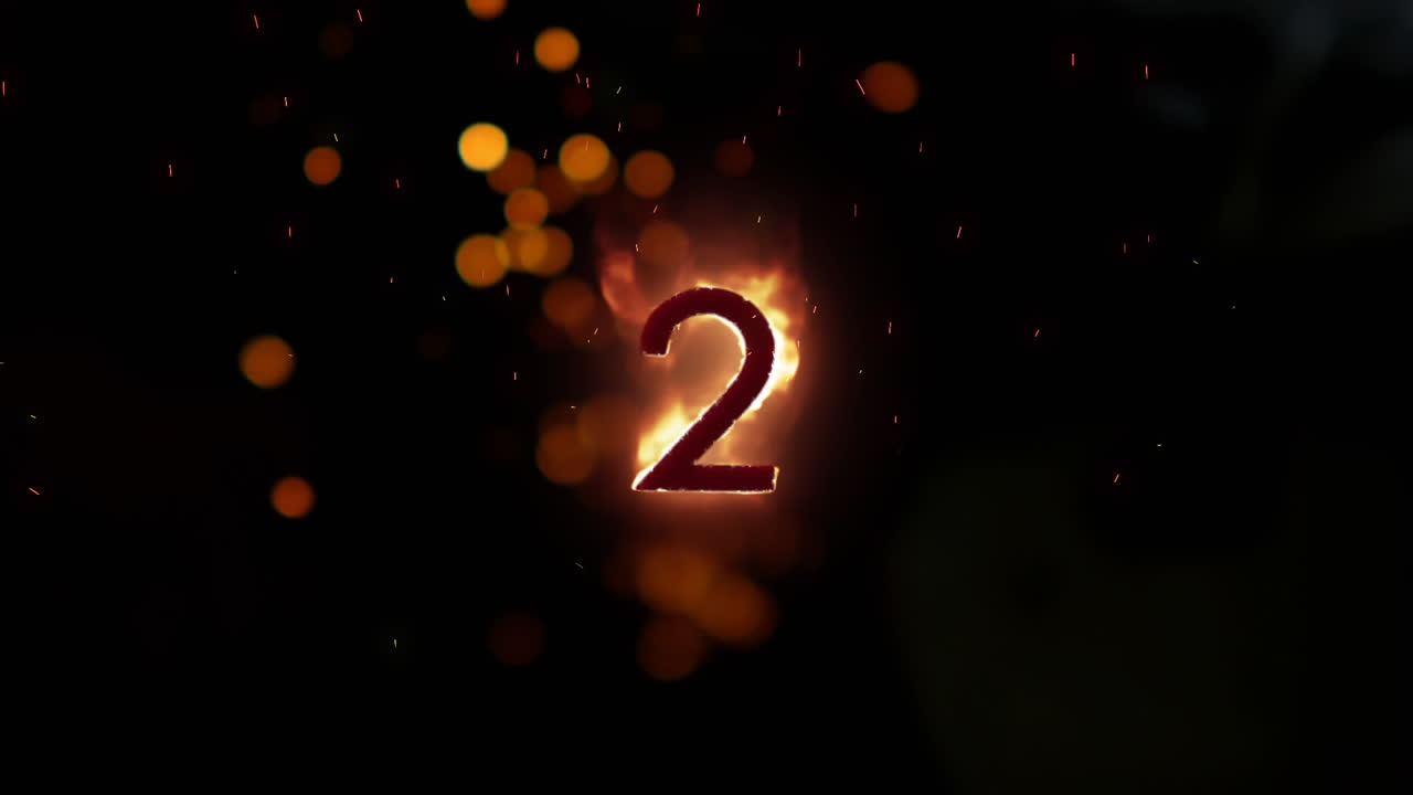 검은 바탕에 불꽃으로 2