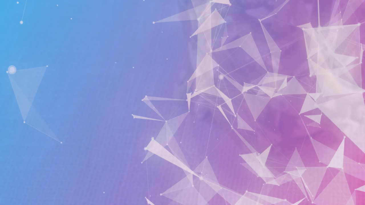 animación de formas que se mueven sobre un fondo azul