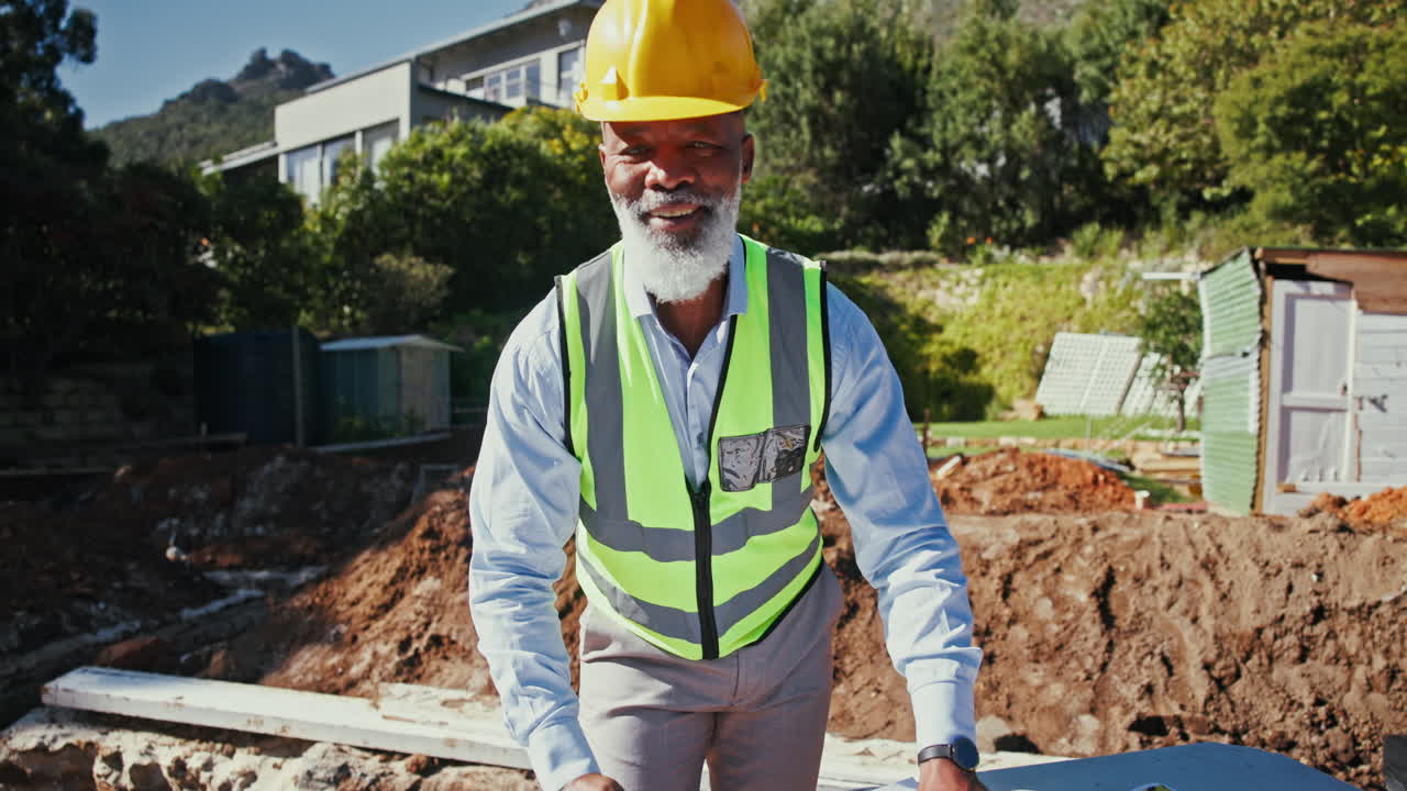 Construction worker portrait