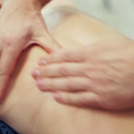 woman enjoying relaxing body massage