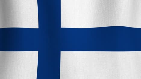 realistic cotton flag of finland as a background