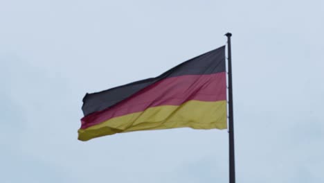 german flag waving in slowmotion