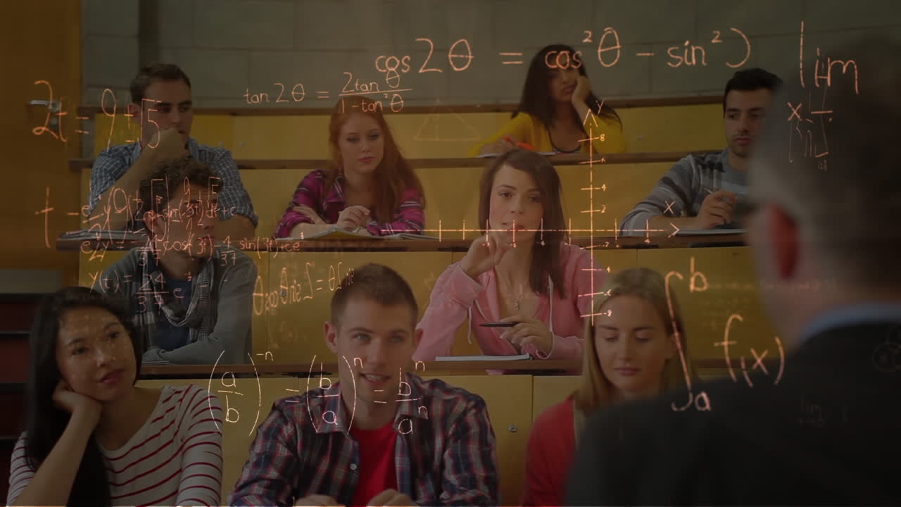 Student interacting with professor