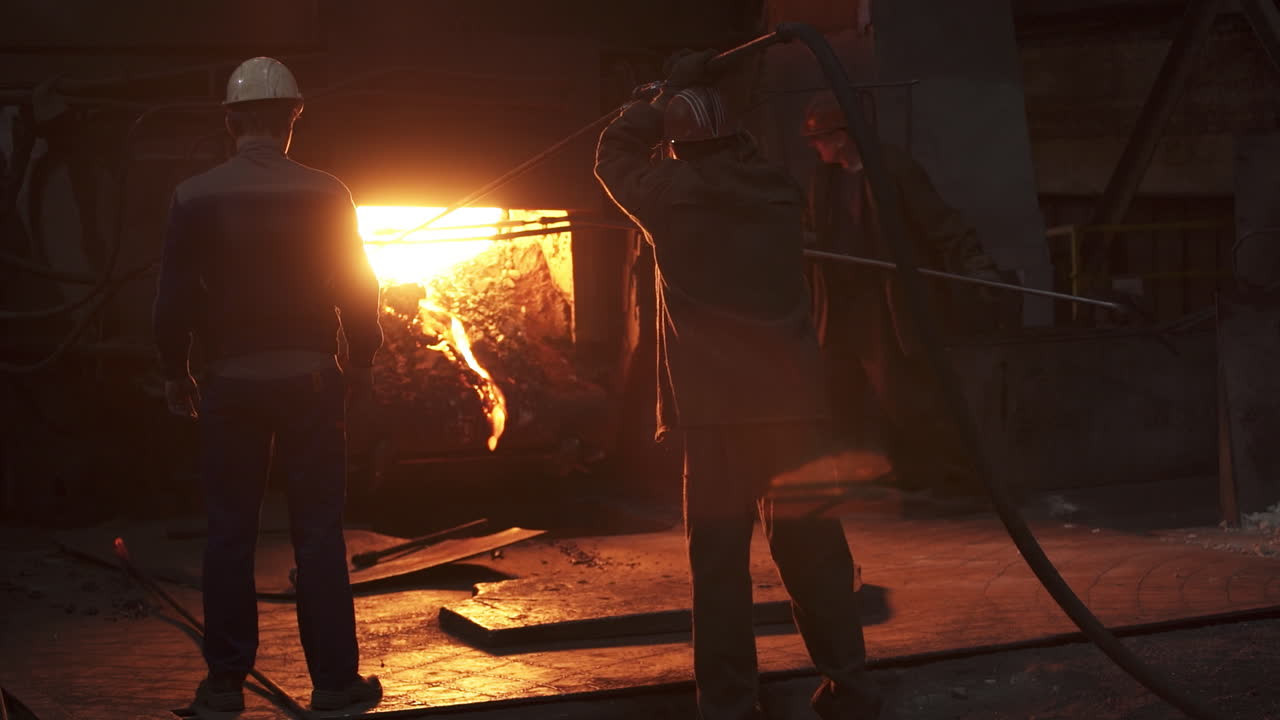 Metal Casting Process in a Factory
