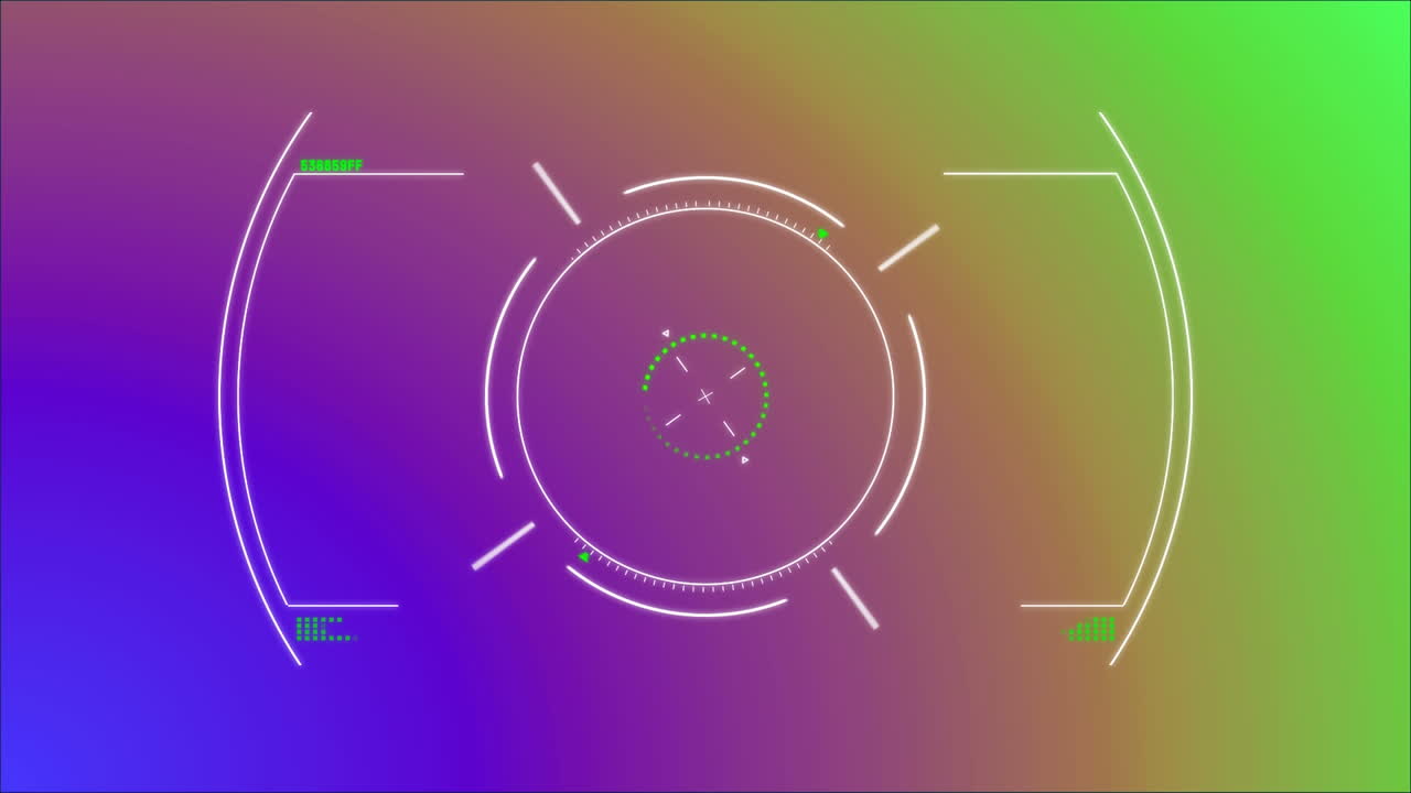 Target focused on colorful background
