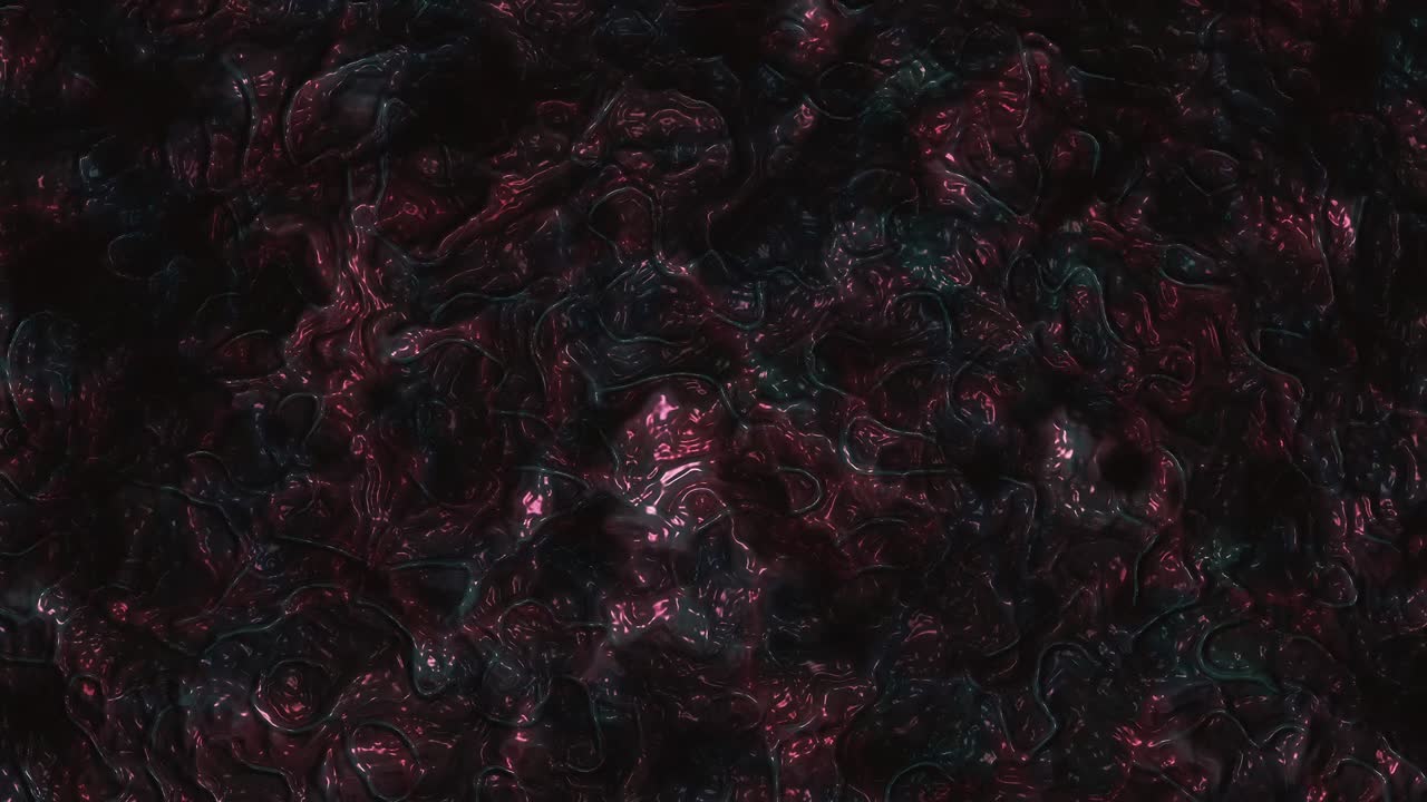 espeluznantes hilos de terror rojo oscuro y azul pulsantes