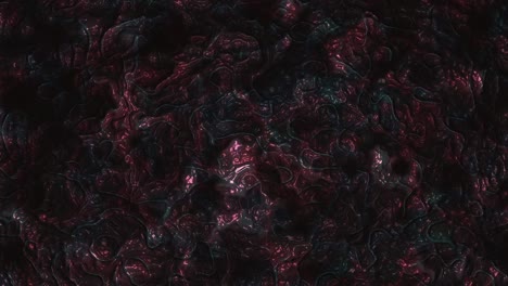 espeluznantes hilos de terror rojo oscuro y azul pulsantes