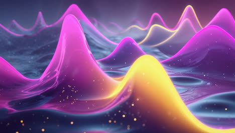 abstract luminous waves