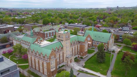 panorama of higher learning institution of loyola campus, concordia university, montreal, canada