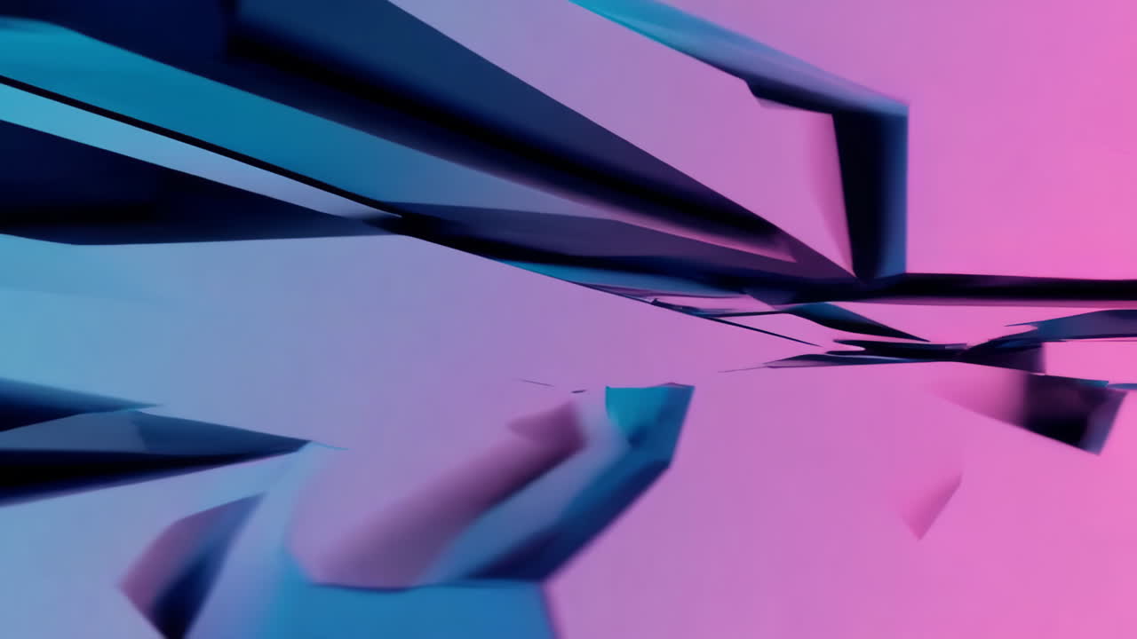 Abstract Neon Geometric Shapes