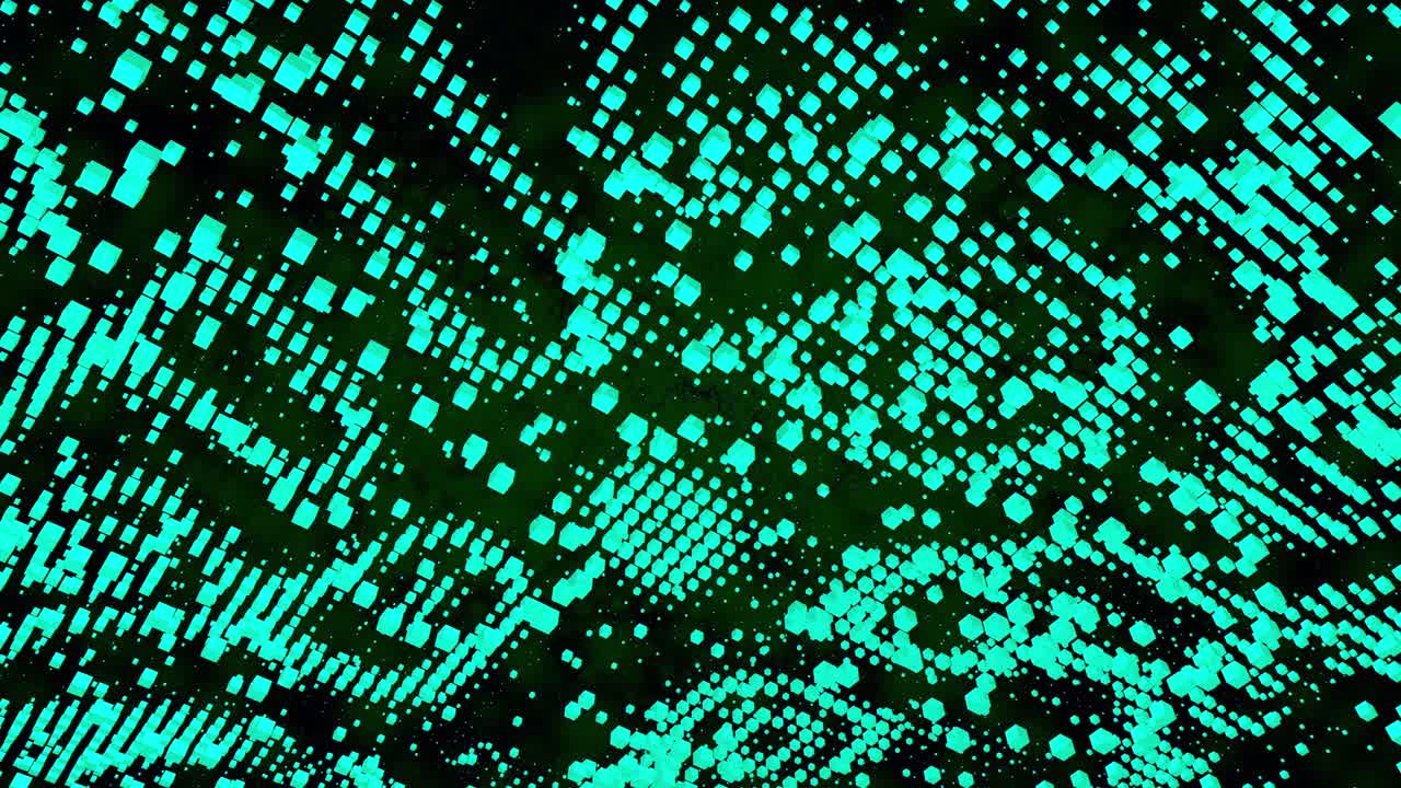 fondo de cubos verdes en 3d abstract