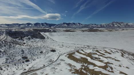 a winter capture east of denver colorado