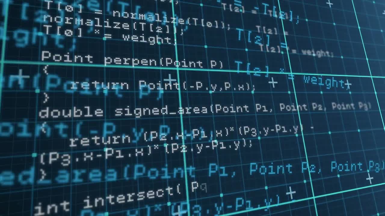 Animation of data processing over grid