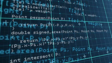 animation of data processing over grid
