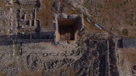 aerial drone historical ruins