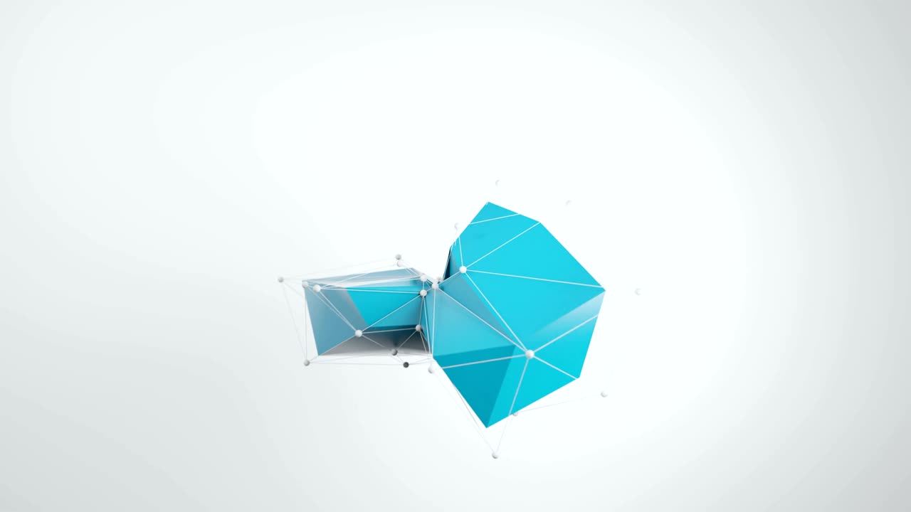 4K Abstract Collapsing Polygons.