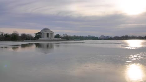 Timelapse-Del-Memorial-De-Jefferson-En-Washington-Dc