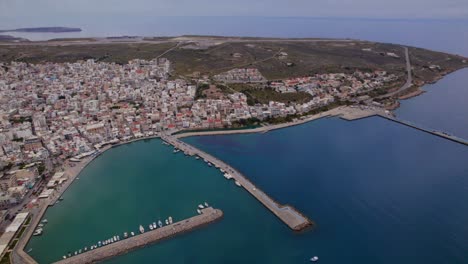 sitia is a port town and a in lasithi, crete, greece