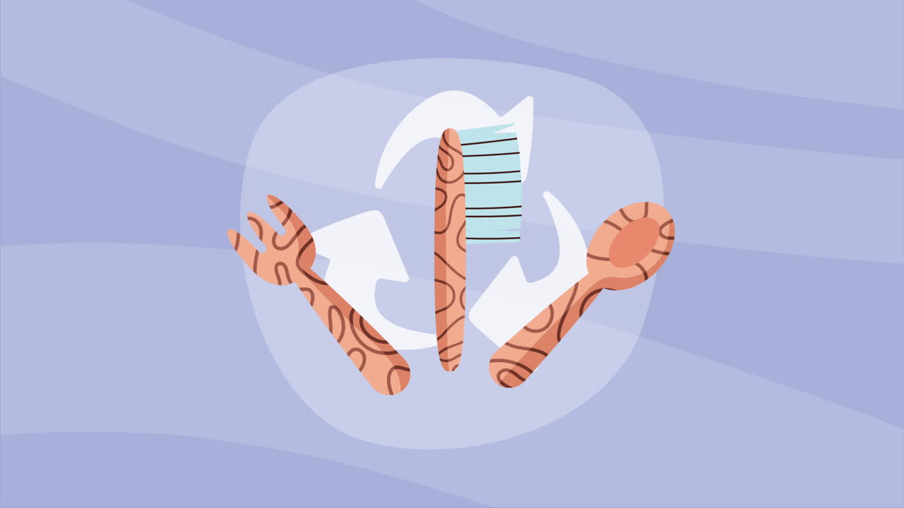 브러시 생태학 애니메이션을 가진 식구