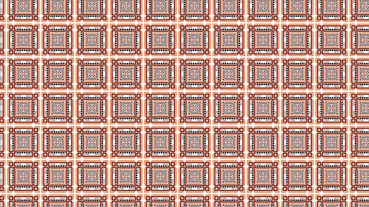 una representación 3d de la hermosa animación de textura de fondo de patrón de mosaico sin fisuras desplazándose a la derecha