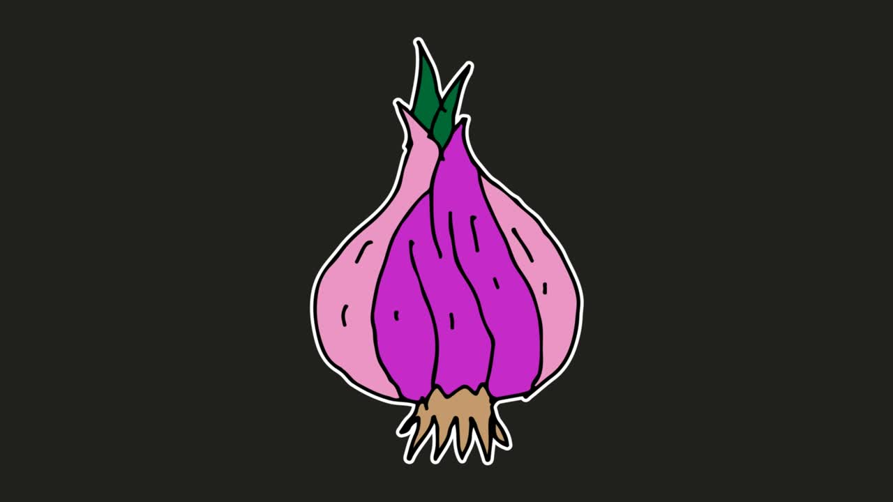 niños dibujando un fondo negro con el tema de la cebolla roja