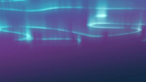 animación digital de rastros de luz azul brillante contra un fondo de gradiente azul y púrpura
