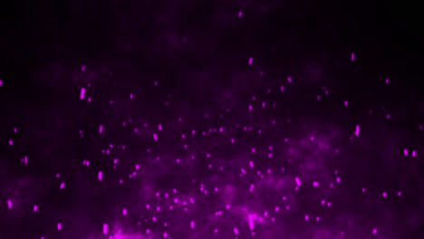 3d animation motion flames fiery hot ember sparks firework glow flying burning particles on black background visual effect 4k pink purple
