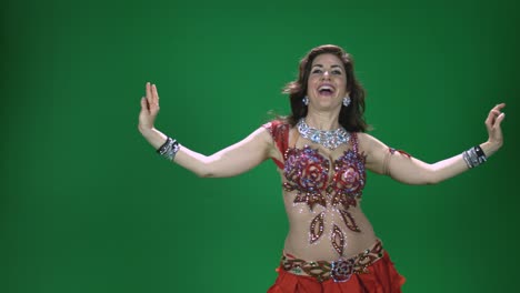 belly dancer part d with green screen