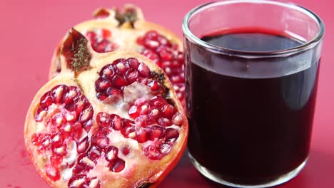 pomegranate juice and fruit