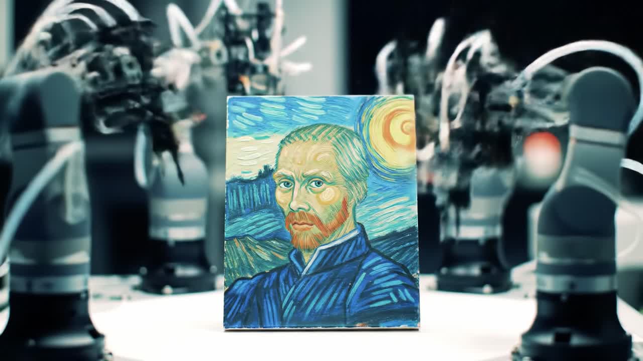 Een robotische interpretatie van Van Goghs zelfportret: Verkenning van het snijvlak van kunst en technologie door middel van innovatieve automatisering in artistieke weergave