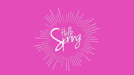 Hello-Spring-with-retro-lines-on-pink-pattern