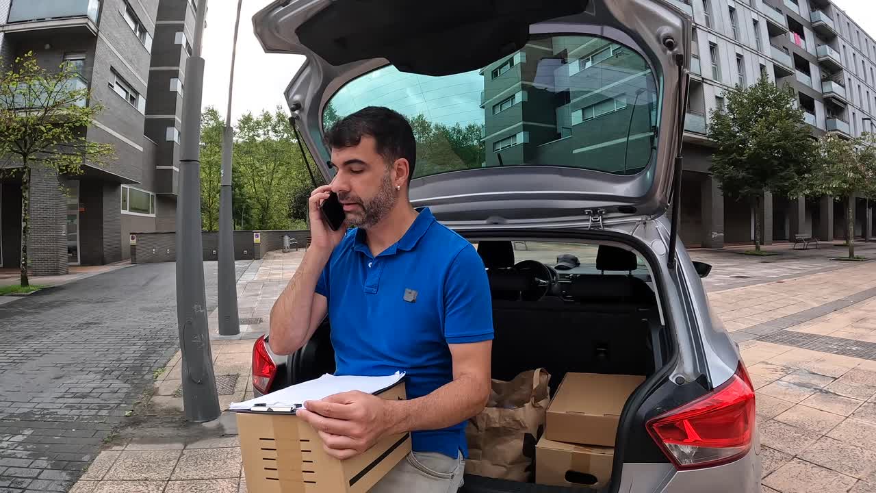 Delivery Man with Packages