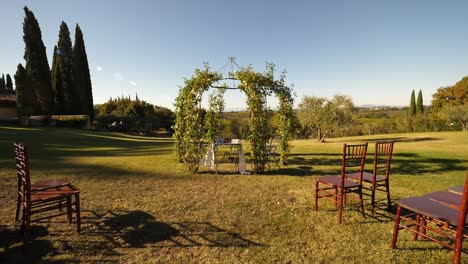 outdoor wedding in italy in slow motion