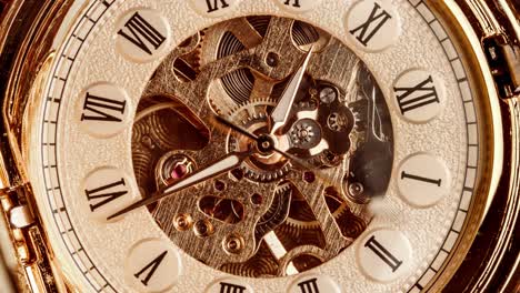 Spiral-clock-track-of-time.-Antique-clock-dial-close-up.-Vintage-pocket-watch.