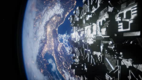 ovnis volando en el espacio