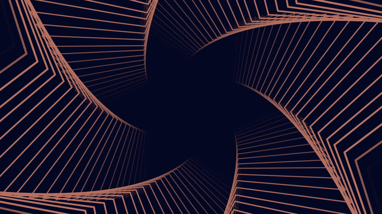 어두운 공간에서 미래적이고 추상적 인 기하학적 라인