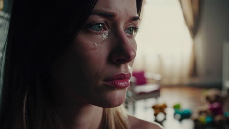 una mujer triste