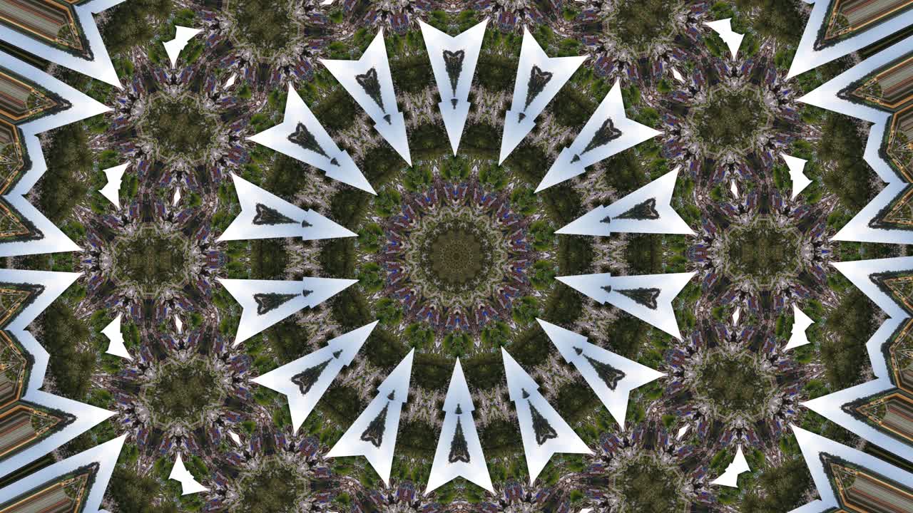 ilustración de redondeo adornada con luces y puntos digitales rápidos, rayos de neón brillantes en un túnel futurista y tecnológico, animación cg de bucle ininterrumpido de 4k