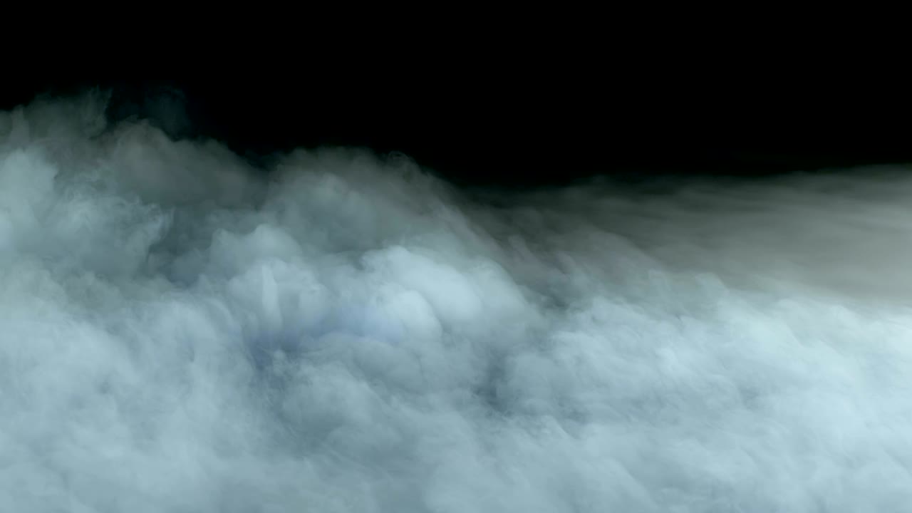 현실적인 건조 얼음 연기 구름