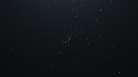 Zeitraffer-Des-Sternenhimmels,-Sich-Drehende-Konstellation,-Sternspuren,-Hinterer-Nachthimmel,-Bewegungsunschärfe,-Filmische-Animation-Mit-360-Grad-Drehung