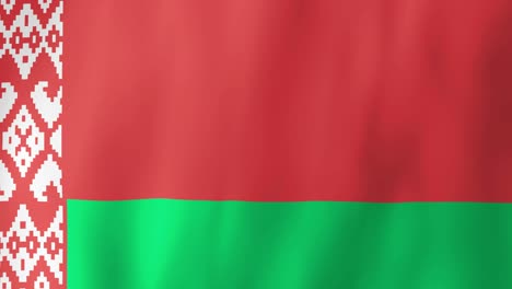 realistic belarus flag waving in the wind. 4k animation.