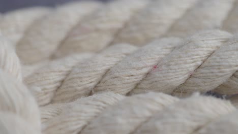 Close-up of White Rope Texture