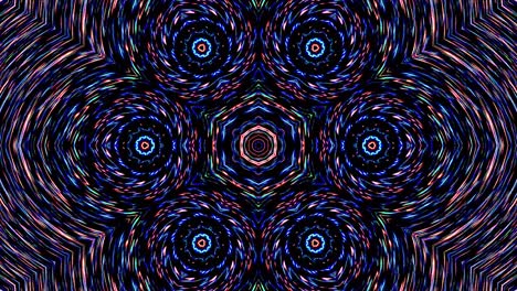 líneas coloridas ondas brillantes forma fondo caleidoscopio resumen