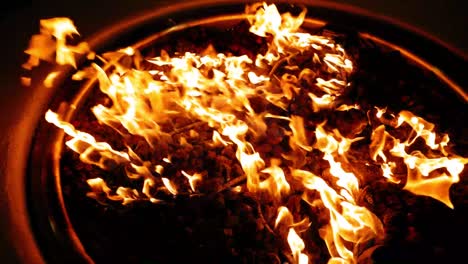 fire pit at night