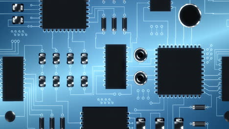 close-up of electronic circuit board