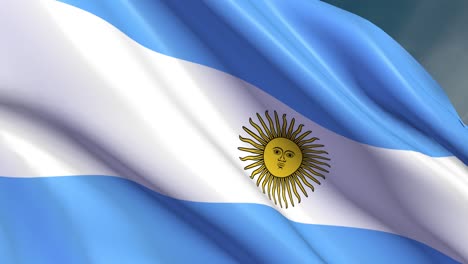 argentina flag - 4k - loop