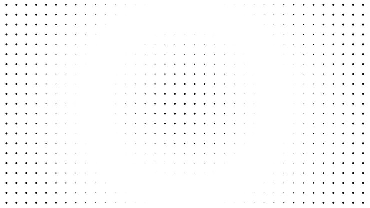 Abstract motion background loop digital dot modern black and white